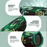 Parlante Jbl Charge 5 Replica 1.1 - Sonido Potente, Bluetooth, Portatil Verde