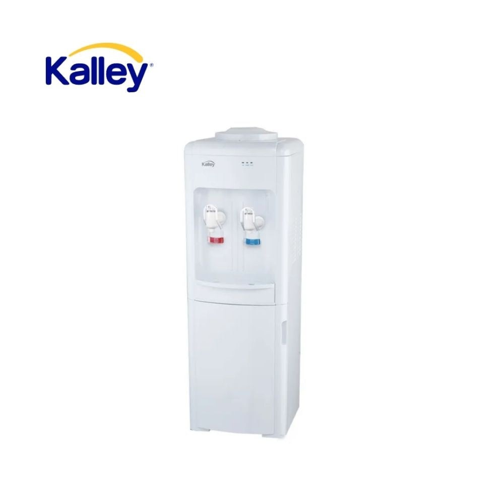 Dispensador De Agua Kalley De Piso Frio/Caliente Con Nevera 97Cm Blanco