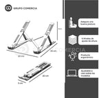 Base Soporte Portatil Ergonomica Reclinable 6 Niveles Funda