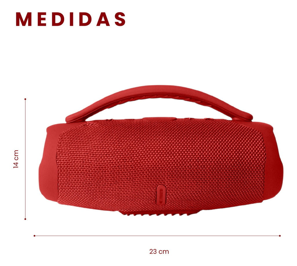 Mini Bocina Parlante Portatil Box Bluetooth Recargable Rgb Rojo Innovo Tech