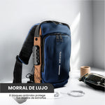 Bolso Viajero Bandolero Antirrobo Con Maquina De Afeitar Viajera