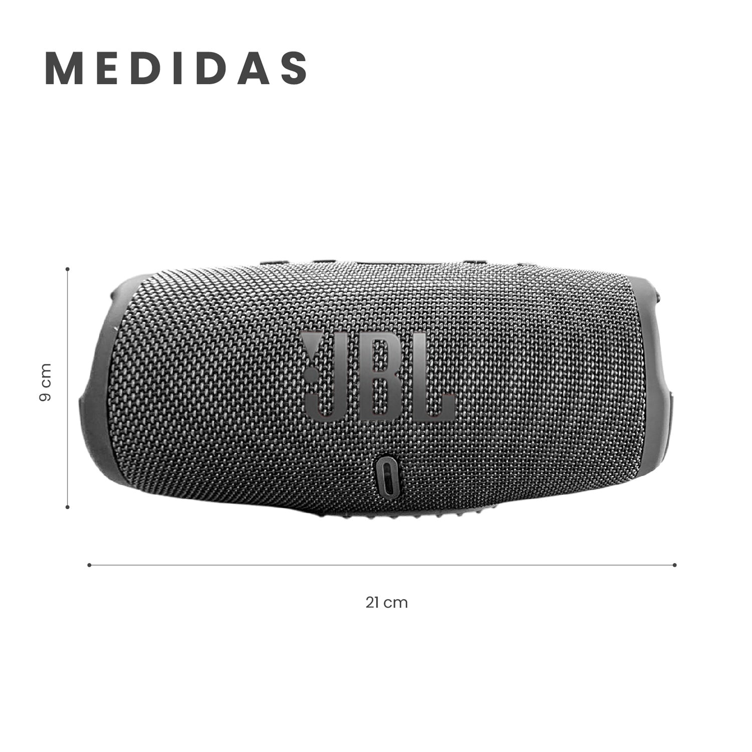 Parlante Jbl Charge 5 Replica 1.1 - Sonido Potente, Bluetooth, Portatil Gris