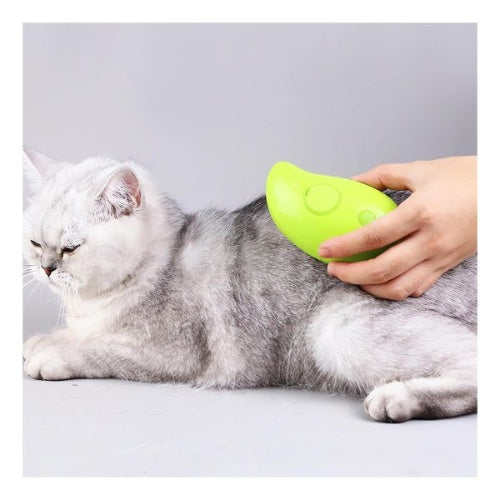 Cepillo Vapor 3 En 1 Para Mascotas Quita Pelo Masaje