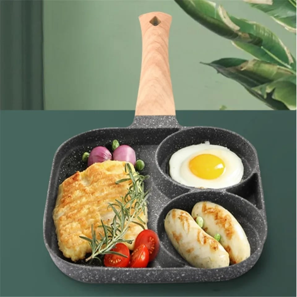 Sarten Antiadherente Multiuso 3 En 1 Para Huevos Carne Small