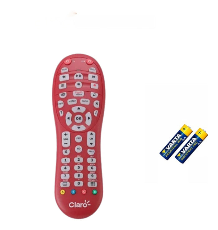 Control Remoto Compatible Con Tv Decodificador Claro Hogar Con Baterias