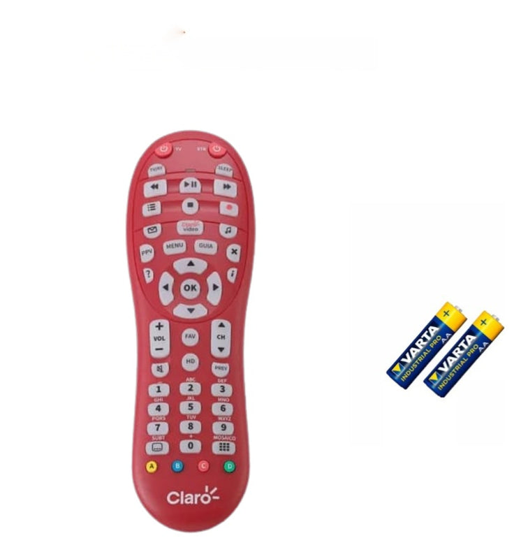 Control Remoto Compatible Con Tv Decodificador Claro Hogar Con Baterias