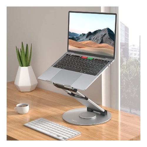 Soporte Base Laptop Profesional Ergonomica Ajustable Giratoria