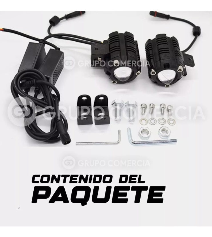 Par Exploradoras Moto Carro Turbo Led 12.000 Lm Largo Alance