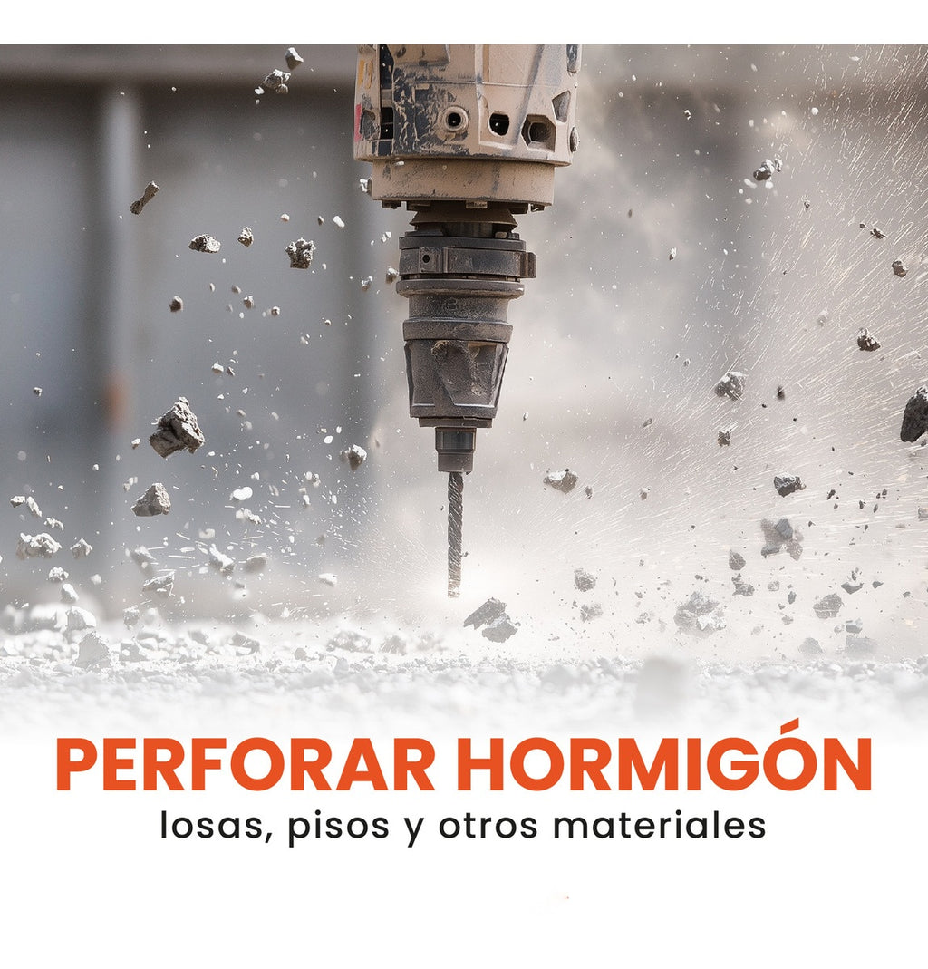 Rotomartillo Profesional Trabajo Pesado Estuche 1050W Accesorios