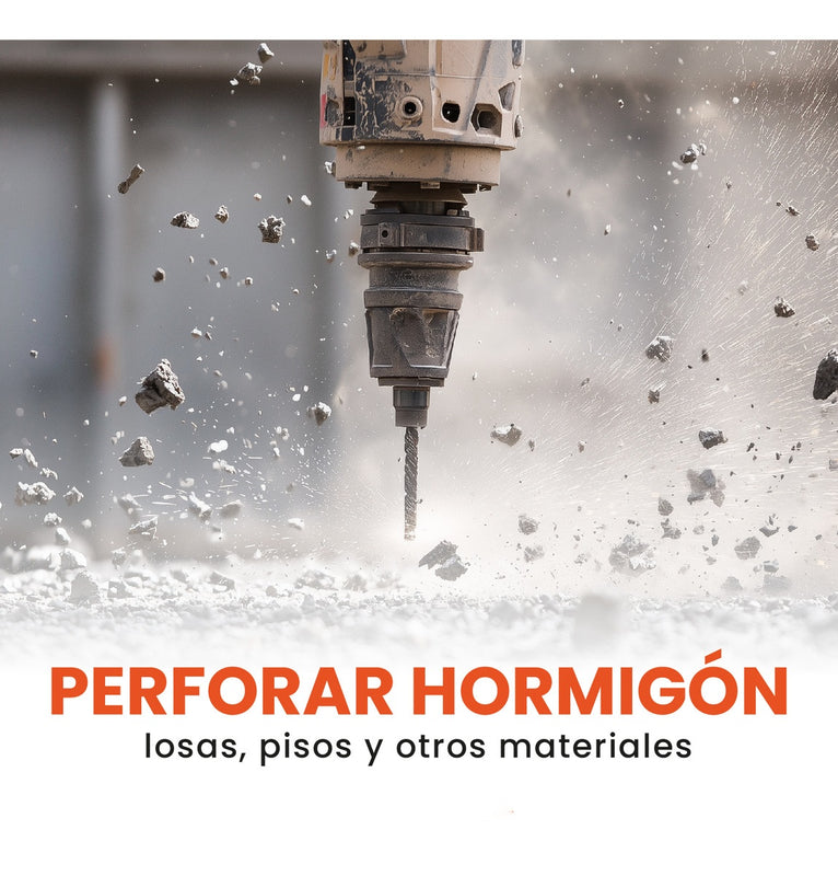 Rotomartillo Profesional Trabajo Pesado Estuche 1050W Accesorios