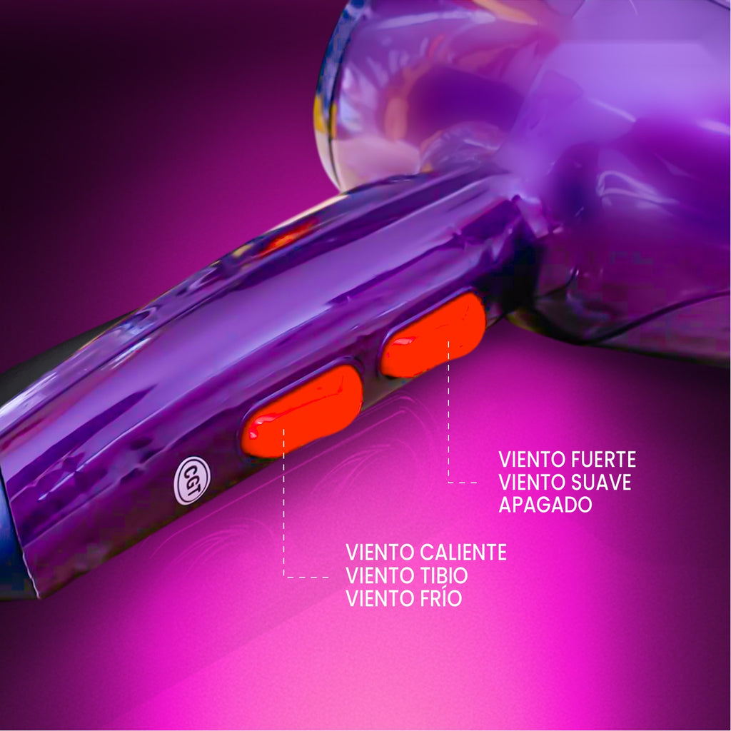 Combo Secador Bopai 5500 + Cepillo Rizador Crespos + Cepillo Masajeador + Obsequio Toalla Microfibra