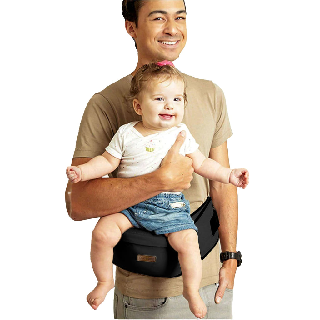 Canguro Portador Ergonomico Cintura Para Bebes De 0 A 4 Anos Negro Innovo