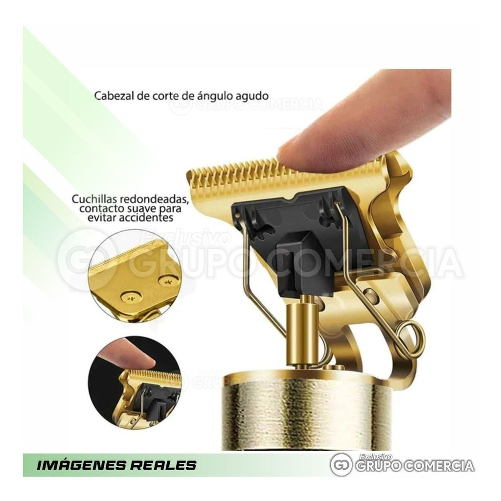 Barbera Patillera De Lujo Con Guias Inalambrica Metalica