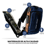 Bolso Viajero Bandolero Antirrobo Con Maquina De Afeitar Viajera
