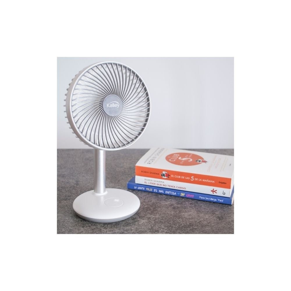 Ventilador Kalley De Mesa 5W 3 Velocidades Silencioso Portatil Usb