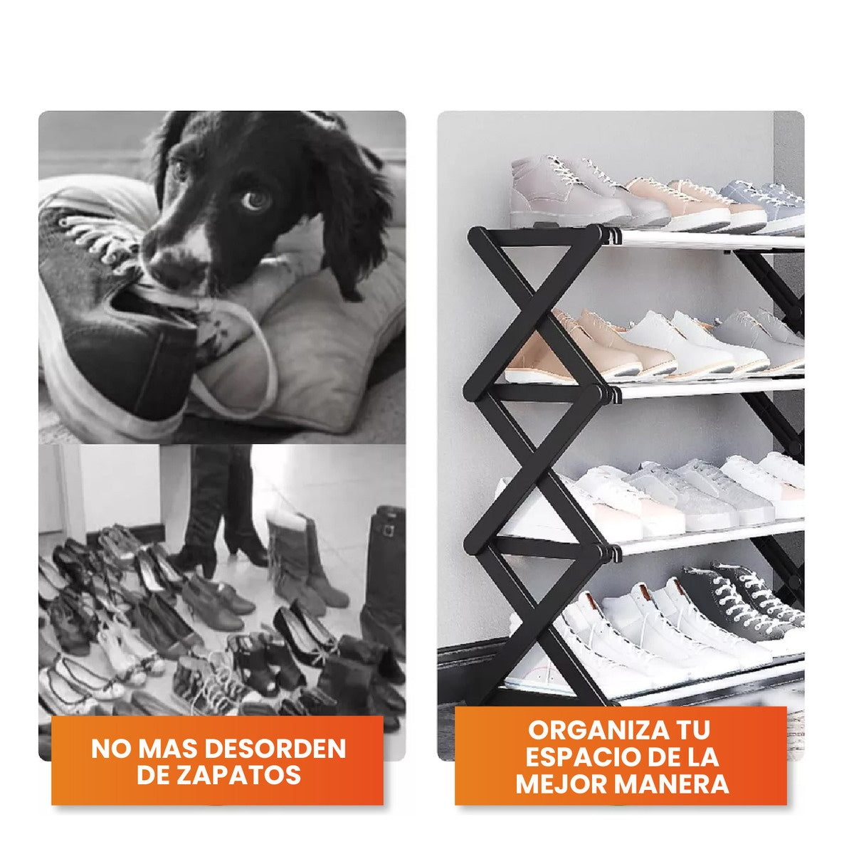 Organizador De Zapatos Para Hogar Armable Practico 4 Niveles Innovo Home