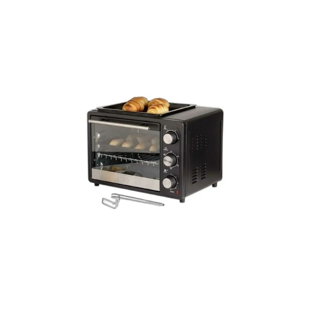 Horno Electrico Kalley 18 Litros 1200W - Tostador Y Asador Compacto