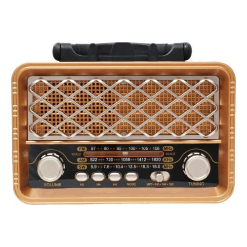 Parlante Radio Retro Am/Fm Aux Mp3 Bluetooth Portatil Vintage