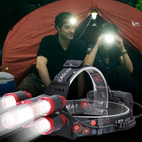 Linterna Minera Recargable Ciclismo 5000 Lumenes Para Cabeza