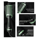 Tri Combo Aguacate Cepillo Secador + Plancha Cabello + Pinza Sirena + Obsequio Toalla Microfibra Cabello