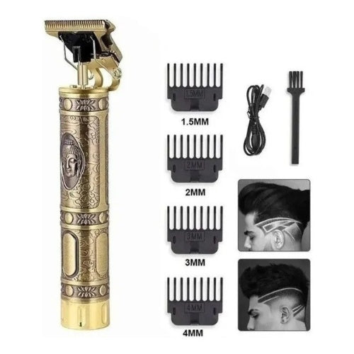 Maquina Patillera Afeitadora Barba Color Dorado
