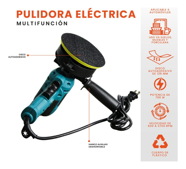 Polichadora 3 En 1 Lijadora Pulidora 1200W Polisher Plus