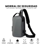 Bolso Antirrobo Impermeable Con Puerto Usb Candado Seguridad