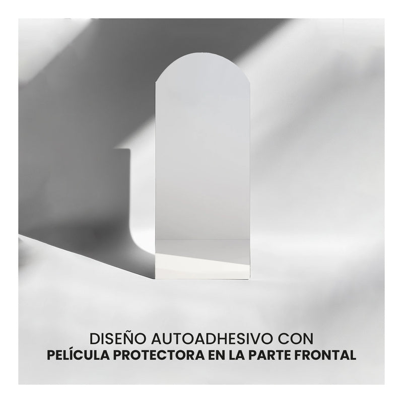 Lamina Espejo Adhesiva De Pared Moderno Decorativo