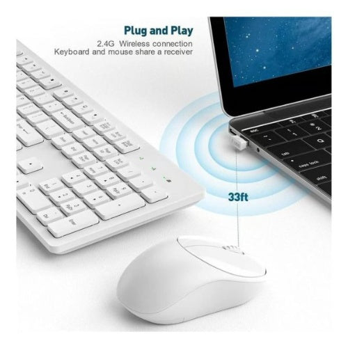 Teclado Para Pc Con Mouse Inalambrico Wireless