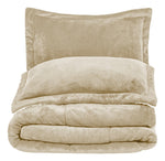 Combo Cubrelecho Termico Ovejero Doble Funda + 2 Almohadas Confort Siliconada