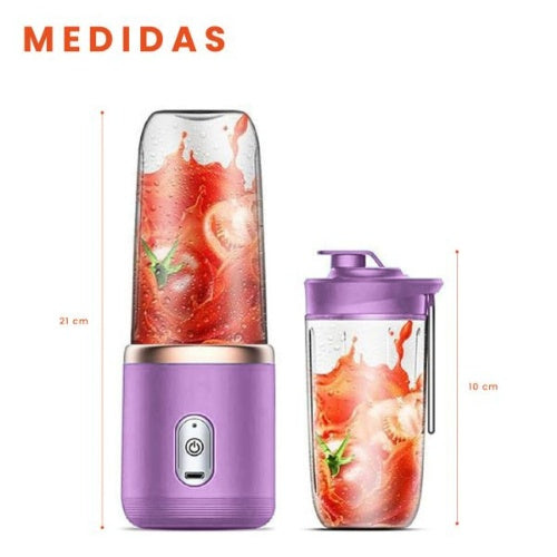 Mini Licuadora Para Batidos Rapidos De Bolso Recargable 400 Ml Innovo Home