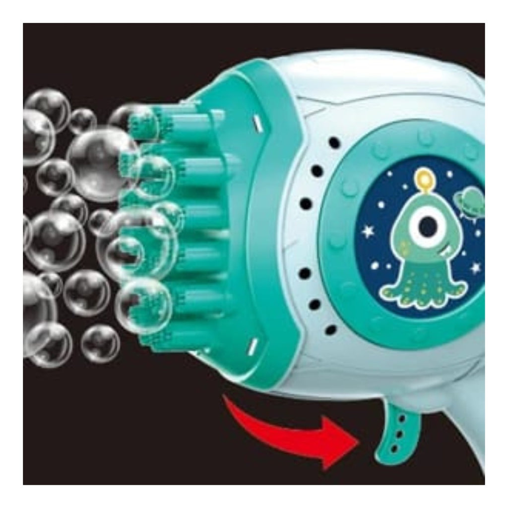 Pistola De Burbujas Electrica 32 Agujeros Burbujero Juguete