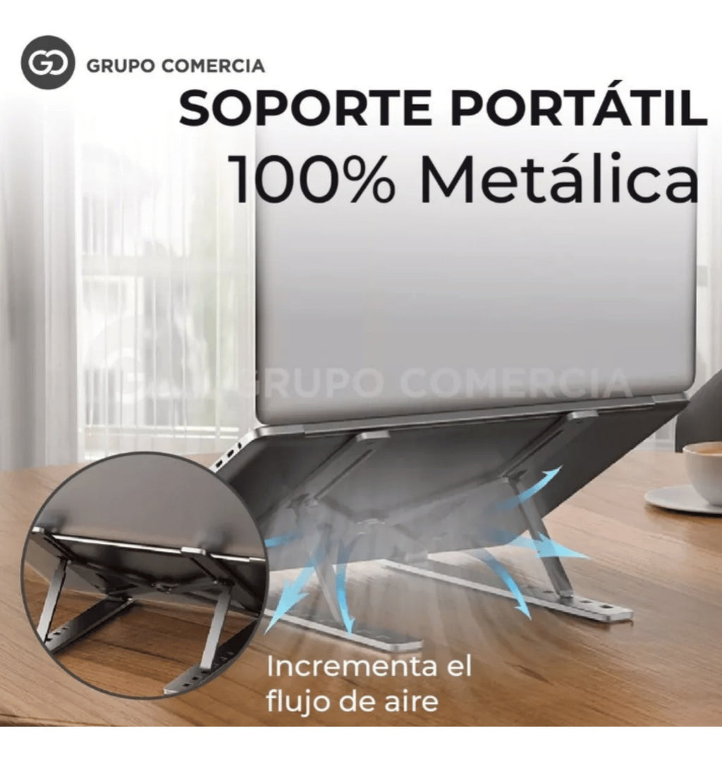 Base Para Computador Laptop Portatil Con Mouse Ergonomico