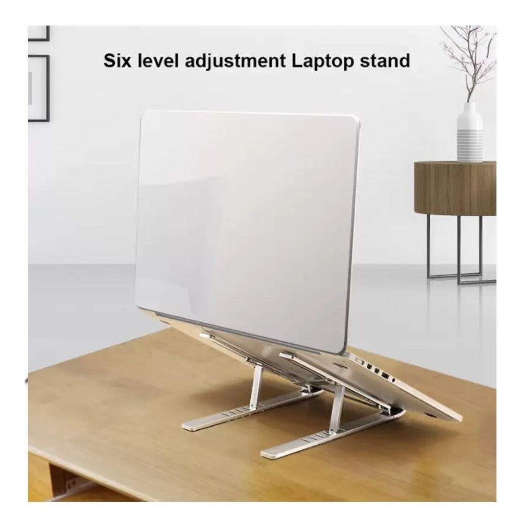 Base Soporte Ergonomica Reclinable Para Portatil + Soporte Celular