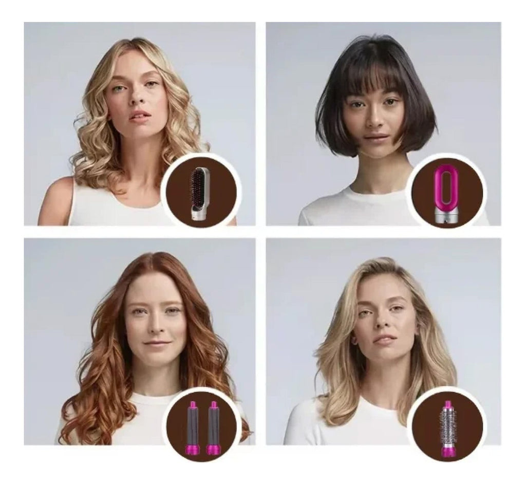 Cepillo 5 En 1 Alisador Rizador Hot Air Style Ionic Comb