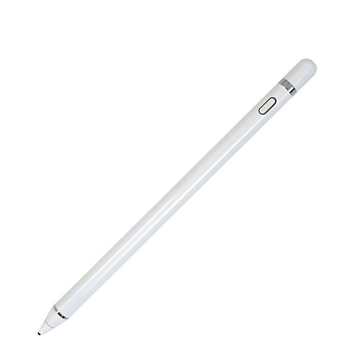 Lapiz Optico Pencil Recargable Para Tablet Celulares 15 Horas Blanco