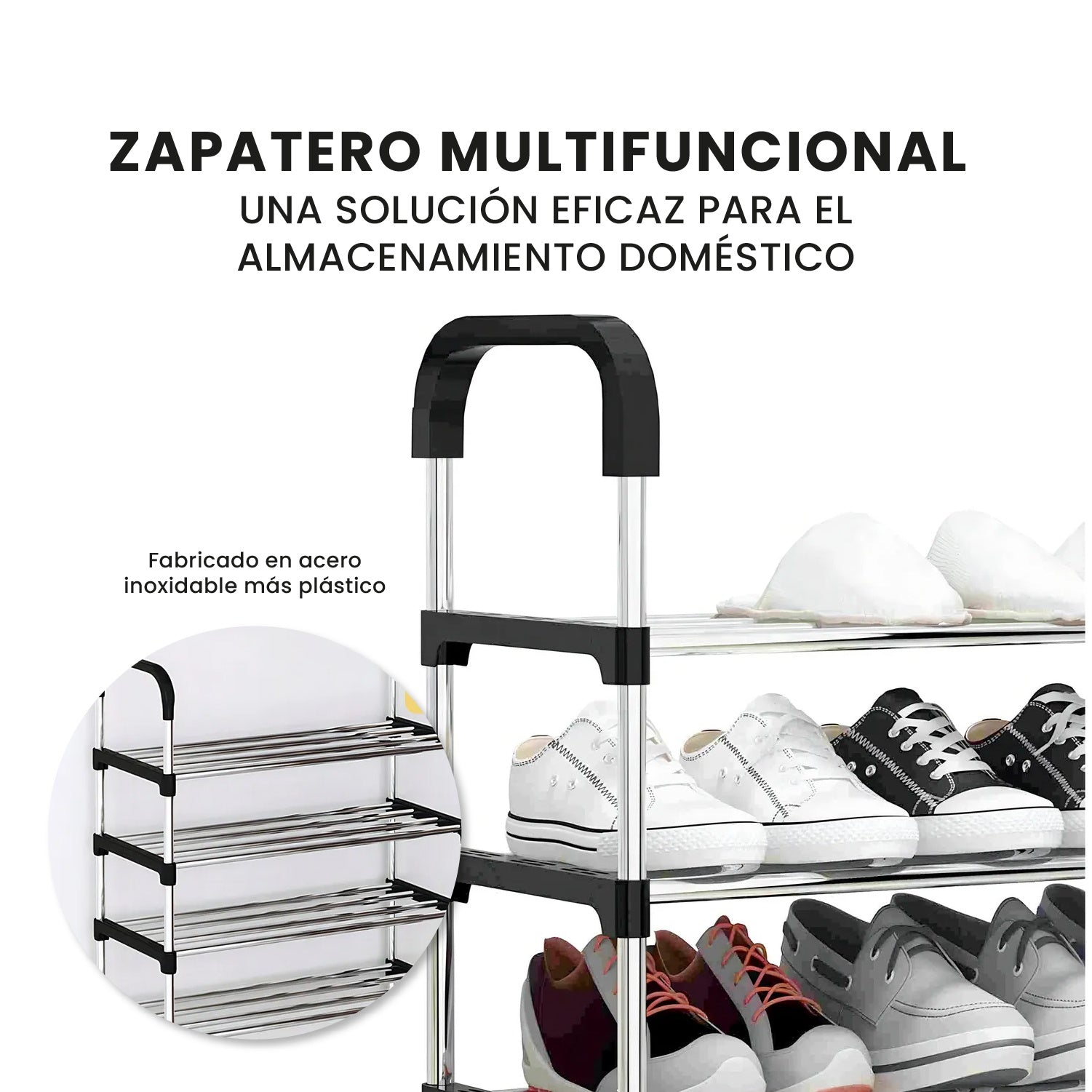 Closet Armable 3 Cuerpos Con Zapatero Slim Organizador Hogar