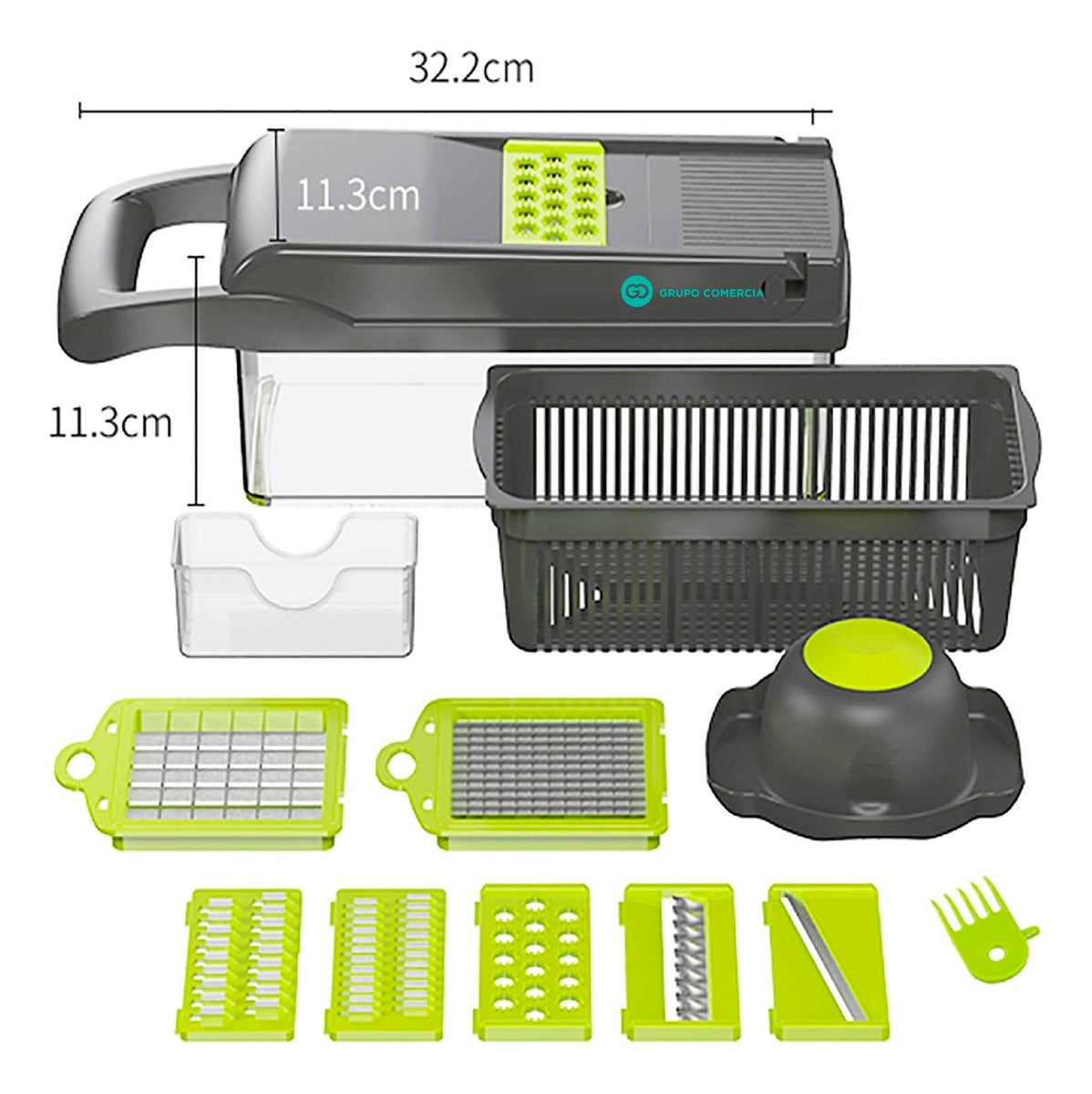 Mandolina Rallador Picador Multifuncional Verduras Y Frutas