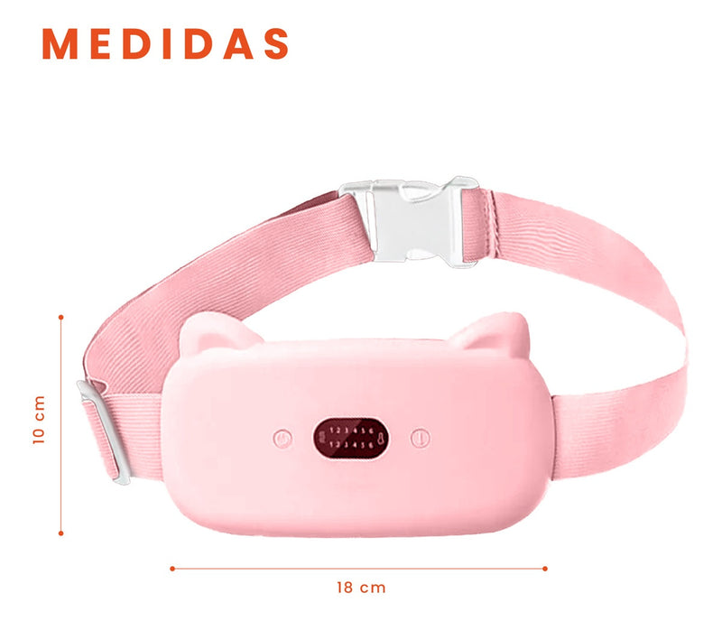 Masajeador Termico Abdominal Alivia Colicos Recargable Dolor Lumbar
