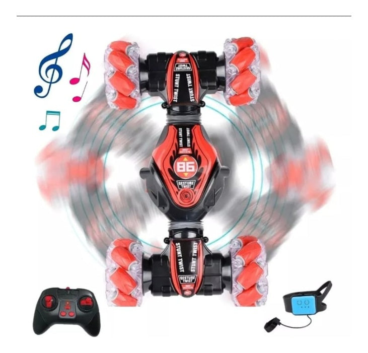 Carro Control Remoto 4X4 Sensor Manilla Juguete 2 Controles