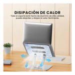 Soporte Giratorio 360Deg Portatil Laptop Tablet Aluminio Altura Ajustable Ergonomico Y Plegable