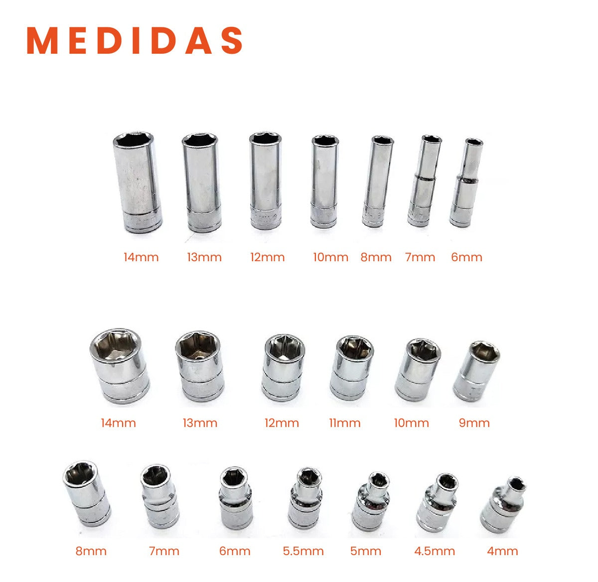 Juego De Rachet 53 Piezas Chrome Vanadium Con Estuche Innovo