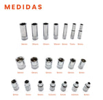 Juego De Rachet 53 Piezas Chrome Vanadium Con Estuche
