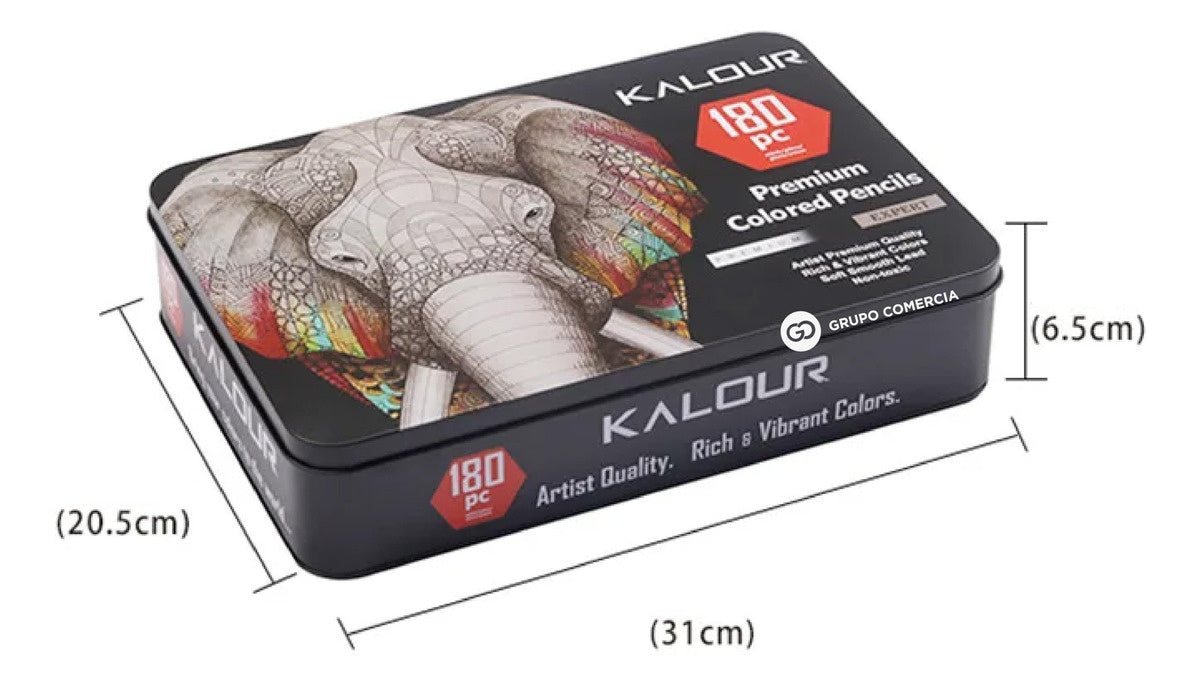 Kit De Lapices Colores Premium 180 Tonos Cromaticos Estuche