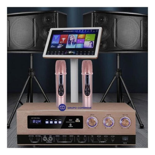 Microfono Karaoke Inalambrico Receptor Universal Recargable