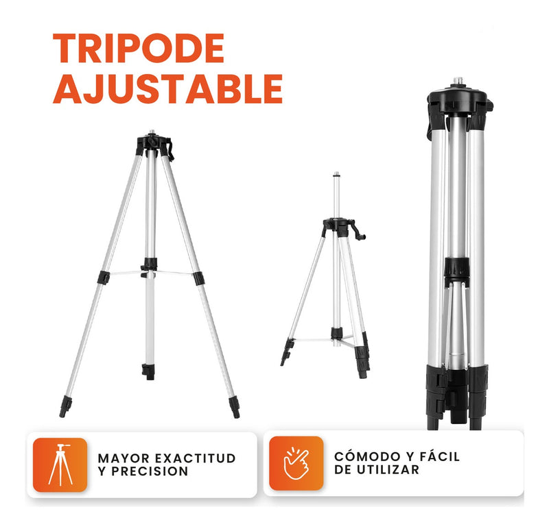 Nivel Laser 16 Lineas Con Estuche Tripode Nivelador Profesional