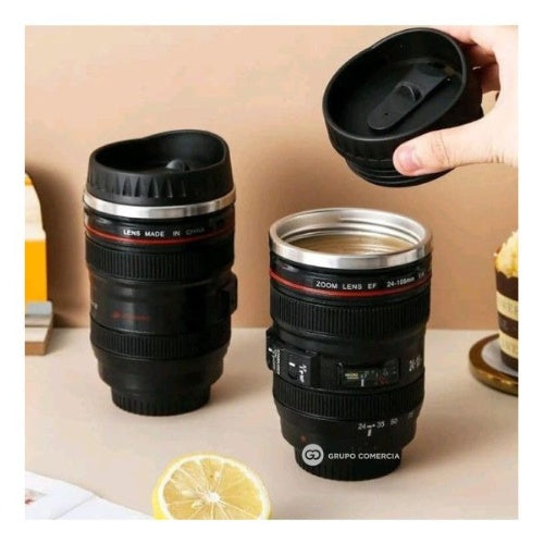 Vaso Termo Termico Diseno De Lente De Camara 300Ml