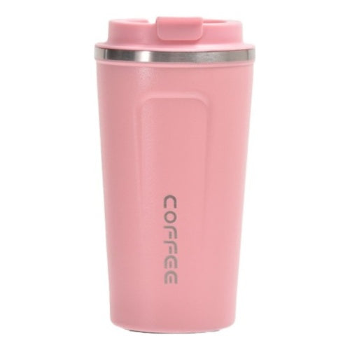 Vaso Termico Para Cafe Acero Inoxidable Premium Color Rosa Coffee
