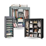 Closet Organizador Hogar X2 Armarios Ropa + Zapatero 9 Niveles