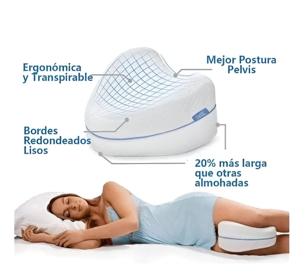 Almohada Ortopedica Cojin Entre Piernas Memory Foam Viscoelastica Innovo Health
